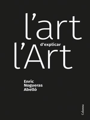 cover image of L'art d'explicar l'Art